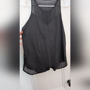 Athleta Black Sheer Tank Top